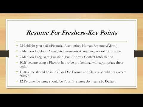 How to Write a Resume | For Freshers & Experienced People (Step-by-Step Tutorial)|Resume Tips Detail