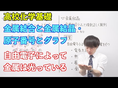 【高校化学基礎】化学結合⑧⑨ ～金属結合と金属結晶・原子番号とグラフ〜