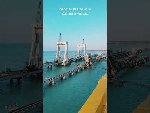 Pamban palam view at evening #rameshwaram