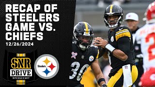 Recap of Steelers-Chiefs, Analysis of Current Playoff Picture | SNR Drive | Pittsburgh Steelers