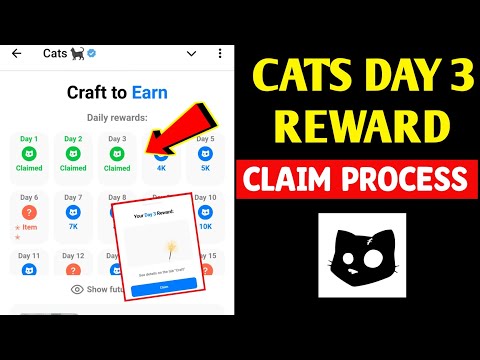 How To Claim Cats Day 3 Reward | Cats Craft to Earn Task | Cats Day 3 Reward Task | Cats tab Craft