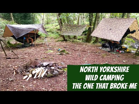 Wild Camping in North Yorkshire | Hammock and Tarp Camping | Slow Cooked Venison Haunch