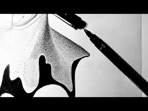 Pointillism/Stippling ➡️ Drawing Process…..✍️