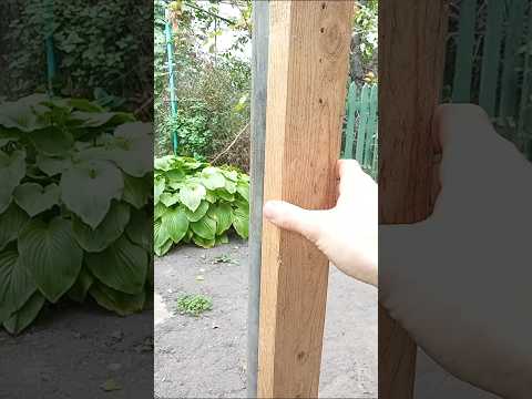 Cool Woodworking Tips and Skills Of Joining Wooden Beams With Steel Wire #shorts #tips #tricks