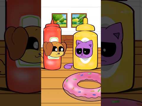 Ep.1 Ketchup and Mustard |Dogday and Catnap 😂 #smilingcritters #cartoon #poppyplaytime