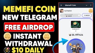 Memefi Coin New Telegram Airdrop  || Memefi Telegram Bot Withdrawal || Memefi Coin 🪙