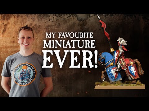 My favourite miniature of all time! How to paint a Bretonnian Knight of the Realm | Warhammer