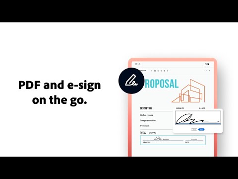 How to create, edit, share and sign PDFs on mobile with Acrobat Reader