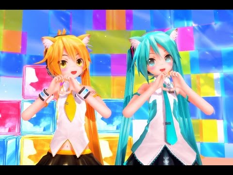 【MMD】カラフルポップビート(Miku appearance & Neru Akita)【1080p・60fps】