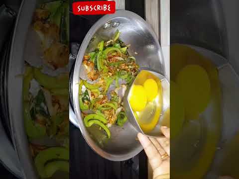 EGG FRY🥚 With కాప్సికం 🫑....?#youtubeshorts #lunch  #viral #trending #subscribe #eggrecipe #asmr