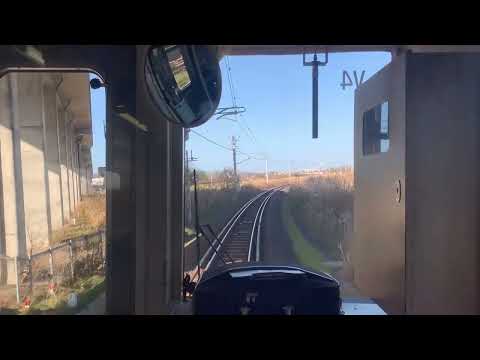 [前面展望]えちごトキめき鉄道妙高はねうまライン上越妙高駅から南高田駅