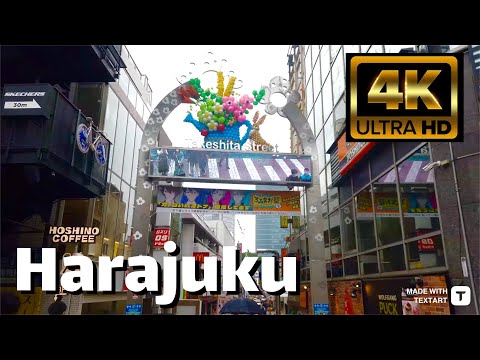 Tokyo Walk - Harajuku to Shibuya - 4k HDR