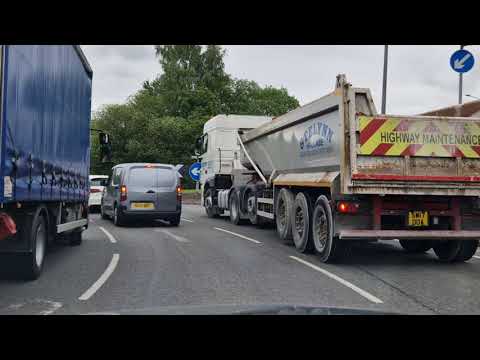 Tesco Multi-Lane Roundabout from Hibel Road 2nd Exit to Hurdsfield, Macclesfield Driving Test Route