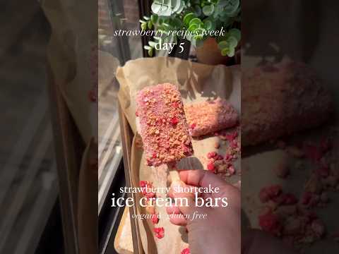 || Strawberry shortcake Icecream Bars || #shorts #viral #youtubeshorts #foodshorts #recipe