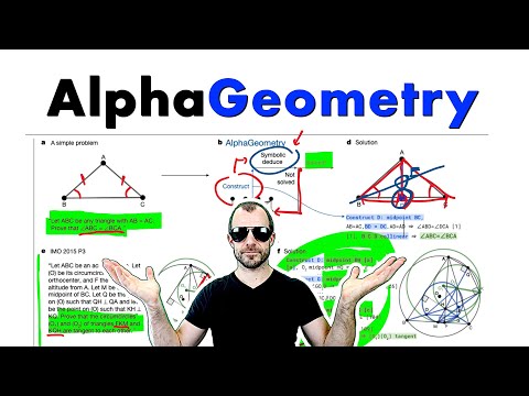 AlphaGeometry: Solving olympiad geometry without human demonstrations (Paper Explained)