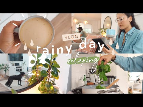 🌧 Cozy Rainy Day / Resetting for 2021 | Coffee, Korean Food, & Self-Care *Silent Vlog*