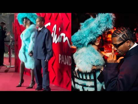 Rihanna and ASAP Rocky attend the Fashion Awards 2024 & ASAP Rocky Won Cultural innovations Awards