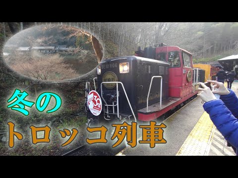 冬の嵯峨野トロッコに乗ってみた！