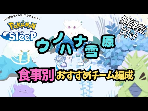 【ポケモンスリープ】 2024年最新版ウノハナ雪原おすすめチーム編成 ニューラ実装とホリデーイベント攻略の役に立ててください！