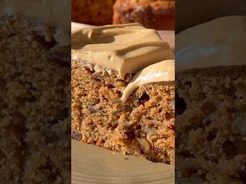 2 cans of root beer go into this cake! #dateandwalnutcake #christmasdesserts #holidaybaking #cake