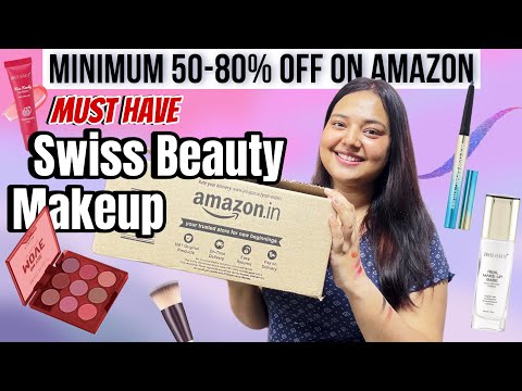 Best Swiss Beauty Makeup Under ₹200 | Amazon Makeup Haul | Swiss Beauty New Launches | Sneha Reviews