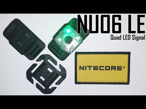 Nitecore NU06 LE - Red Green Blue White - USB-C Rechargeable Signal & Safety Light