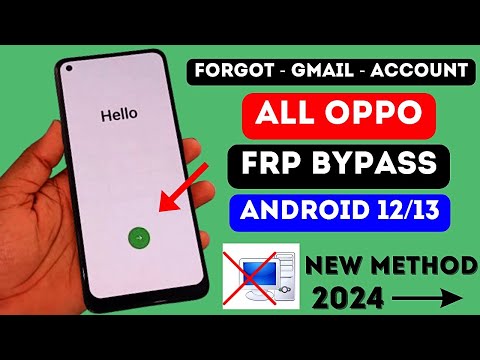 All Oppo FRP Bypass Android 12/13 New Method 2024 | All Oppo Google Account Bypass Without Pc