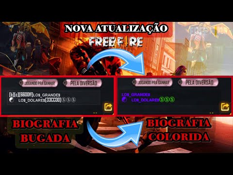 NOVO BUG DA BIOGRAFIA NO FREE FIRE - BUG DA NOVA ATUALIZAÇÃO • COMO RESOLVER BIOGRAFIA BUGADA FF