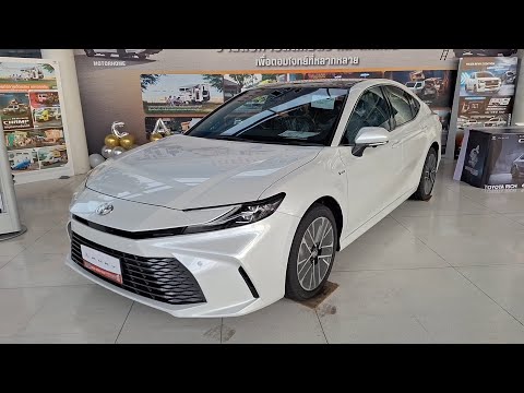 มาแล้ว!! พาชม 2025 Toyota Camry 2.5 HEV Premium Luxury AT สีขาวมุก โฉมใหม่,เครื่องHEV,Safetyมาเต็ม