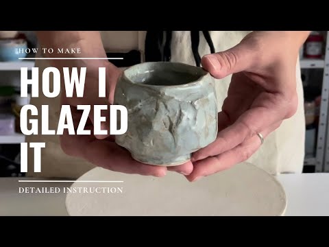 Putting a Beautiful Glaze on a Yunomi Kurinuki Cup from start to finish - part 2 | TAKO