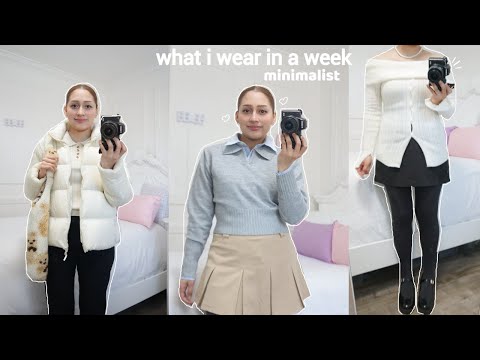 VLOG🧸 : what i WEAR in a week  (preppy / minimalist Korean fashion + yesstyle collaboration)