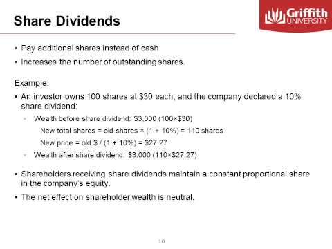 Module 10  Dividends and Irrelevance Theory