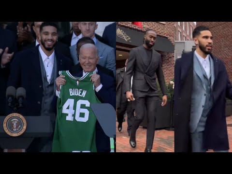 Jayson Tatum & Celtics at White House! Full moments! Joe Biden had Tatum Laughing whole time....