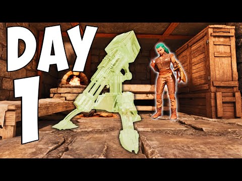 CLAIMING Our OP Rathole DAY 1 Of EXTINCTION - Ark Small Tribes