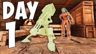 CLAIMING Our OP Rathole DAY 1 Of EXTINCTION - Ark Small Tribes