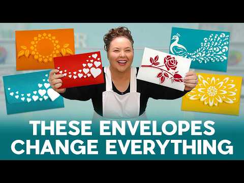 💌 How To Make Stylish Shaped Edge Envelopes! 💌