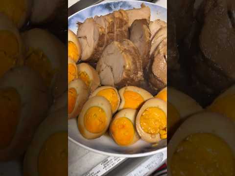 Roast pork and boiled egg #Roast pork #boiled egg #Making a fun meal