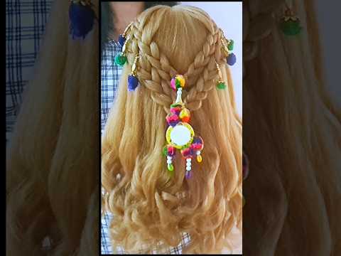 How To Creat Hairstyle for Navratri day-3 ll Navratri Hairstyle Look by Db Patel❤️