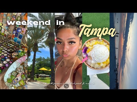 travel vlog : Tampa, Fl🥥🌺🐬 (beaches, food, museum, farmer's market)