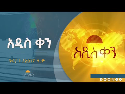 አዲስ ቀን… ጥር/ 1 /2017 ዓ.ም #ebcdotstream #ኢትዮጵያ #ኢቲቪ #EBC  #etvEtv  | Ethiopia | News zena