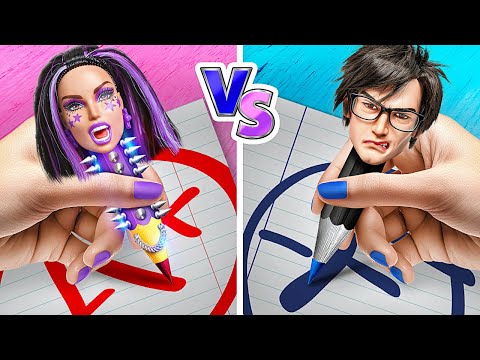 BAD E-GIRL VS BAD TEACHER! 😳 Crazy School Hacks & Pranks