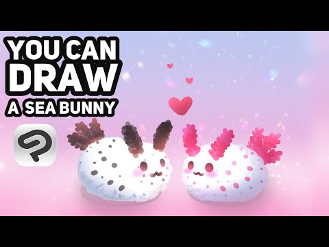 How To Draw Sea Bunny Slugs | Real Time Draw Along