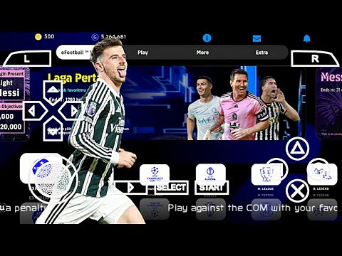 eFootball PES 2024 PPSSPP Lite Version Season 5 Update Transfer & Kits Camera Ps5 Best Graphics