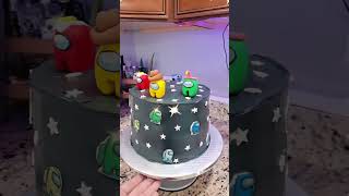 among us cake #cake #freetutorial #tutorial #recipe #amongus #fondant #pastel #foryou #parati #baker