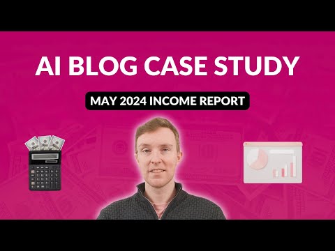 May 2024 Blog Income Report Arts and Crafts Niche with Heavily Edited AI Content