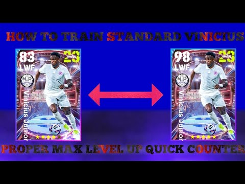 How To Train 98 Rated Vinicius Junior In eFootball 2023 Mobile | How To Train Vinicius in eFootball