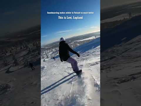 This Levi ski resort in Lapland, Finland ❄️ #shorts #finland #lapland #outdoors #travelling