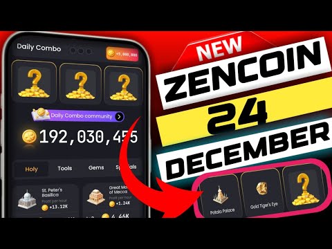 zen coin daily combo today 24 december | zencoin | zen coin daily meditation today | zencoin combo