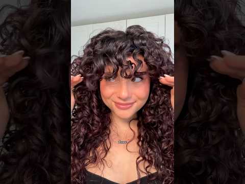 HOW I STYLE MY CURLY BANGS!