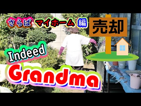 さらばマイホーム・感謝の気持ちで草取り作業・Indeed Grandma